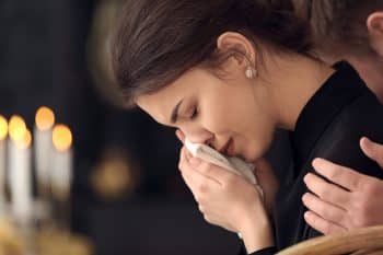 Photo of a crying woman