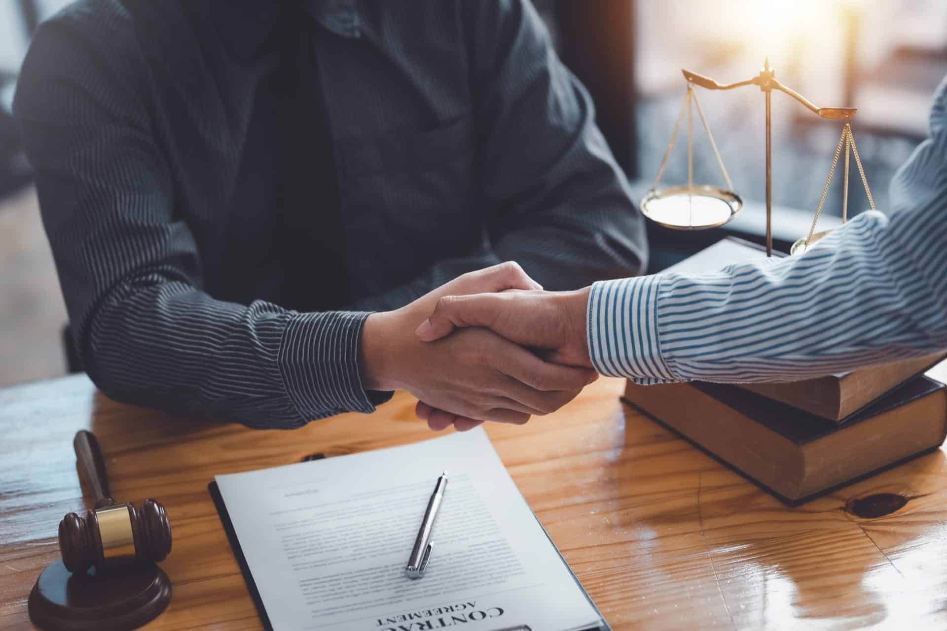 Shaking Hands Over Contract